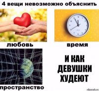 и как девушки худеют