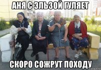 аня с эльзой гуляет скоро сожрут походу