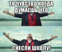 то чувство когда думаешь что снесли школу!