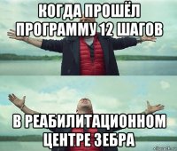 когда прошёл программу 12 шагов в реабилитационном центре зебра