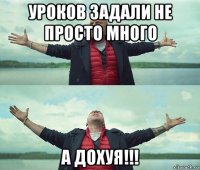 уроков задали не просто много а дохуя!!!