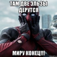 там две эльзы дерутся миру конец!!!