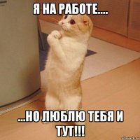 я на работе.... ...но люблю тебя и тут!!!