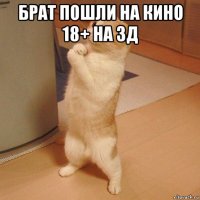 брат пошли на кино 18+ на 3д 