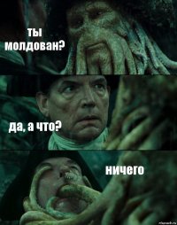 ты молдован? да, а что? ничего