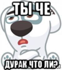 ты че дурак что ли?