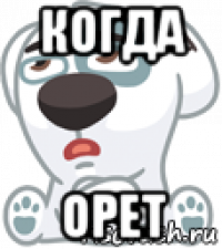 когда орет