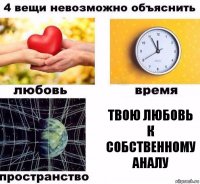 Твою любовь к собственному аналу