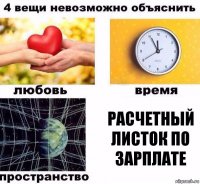 расчетный листок по зарплате