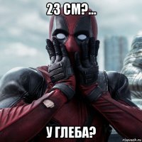 23 см?... у глеба?