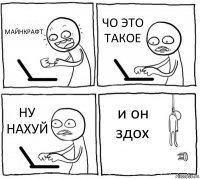 МАЙНКРАФТ ЧО ЭТО ТАКОЕ НУ НАХУЙ и он здох