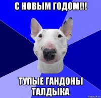 с новым годом!!! тупые гандоны талдыка