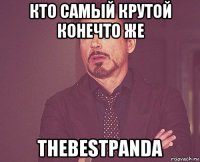 кто самый крутой конечто же thebestpanda