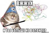 вжжух и ты больше не волонтер