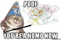 poof you're a homo now