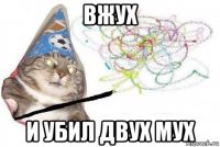 вжух и убил двух мух