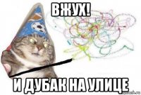 вжух! и дубак на улице