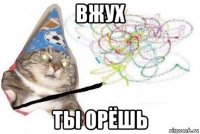 вжух ты орёшь