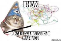 вжух и катя сделала все в матлабе