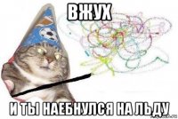 вжух и ты наебнулся на льду