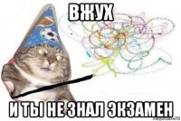 вжух и ты не знал экзамен