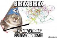 вжух вжух ...и "модулька" согласованна!!!