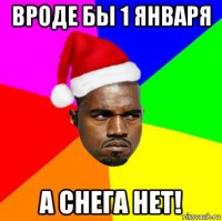 вроде бы 1 января а снега нет!