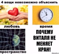 Почему Виталя не меняет кран!