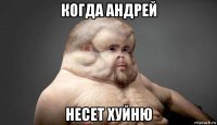 когда андрей несет хуйню