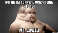 когда ты ториэль осазноёшь что ты mr_дудец