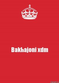 Bakhajoni xdm