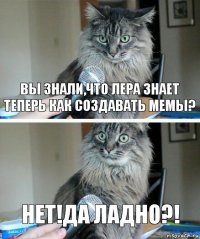 Вы знали,что Лера знает теперь как создавать мемы? Нет!Да ладно?!