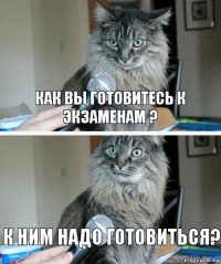 Как вы готовитесь к экзаменам ? к ним надо готовиться?