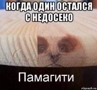 когда один остался с недосеко 