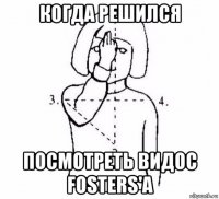 когда решился посмотреть видос fosters'а