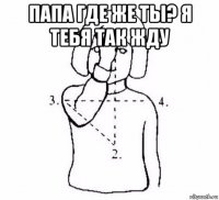 папа где же ты? я тебя так жду 