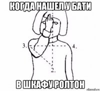 когда нашел у бати в шкафу ролтон