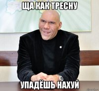 ща как тресну упадёшь нахуй