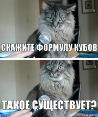 Скажите формулу кубов такое существует?