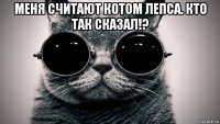 меня считают котом лепса. кто так сказал!? 