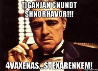 tiganjan cnundt shnorhavor!!! 4vaxenas...stexarenkem!