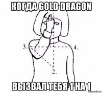 когда gold dragon вызвал тебя 1 на 1