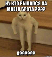 ну кто рыпался на моего брата ???? а??????