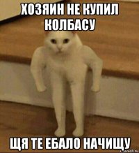 хозяин не купил колбасу щя те ебало начищу