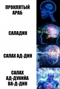 Проклятый араб Саладин Салах ад-Дин Салах ад-Дунийа ва-д-Дин