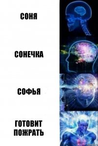 Соня Сонечка Софья Готовит пожрать