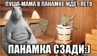 пуша-мама в панамке ждёт лето панамка сзади:)