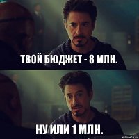 твой бюджет - 8 млн. ну или 1 млн.