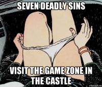 seven deadly sins visit the game zone in the castle