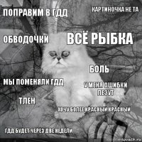 поправим в гдд у меня ошибки лезут всё рыбка гдд будет через две недели мы поменяли гдд картиночка не та хочу более красный красный обводочки тлен боль